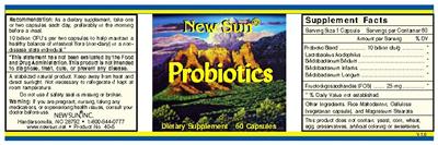 Label of Probiotics