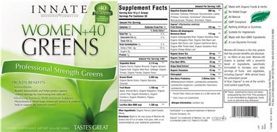 Label of Women+40 Greens