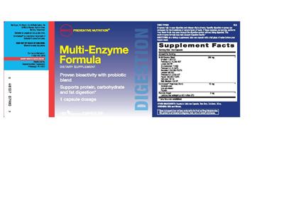 Label of Multi-Enzyme Formula