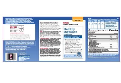 Label of Healthy Digestion Formula Refreshing Citrus