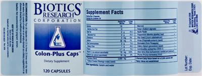 Label of Colon-Plus Caps