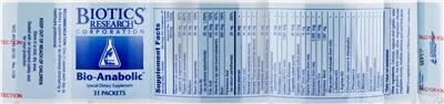 Label of Bio-Anabolic