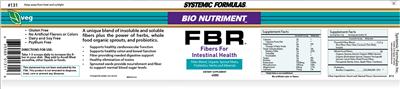 Label of FBR Fibers For Intestinal Health