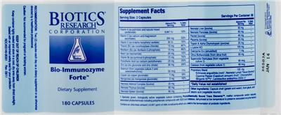 Label of Bio-Immunozyme Forte