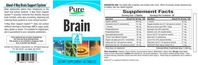 Label of Brain 4 Way Support System