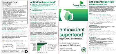 Label of Antioxidant Superfood