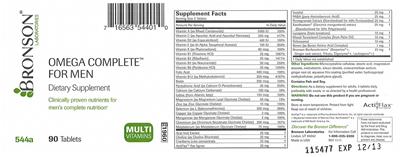 Label of Omega Complete For Men