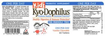 Label of Kid's Kyo-Dophilus