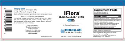 Label of iFlora Multi-Probiotic Kids