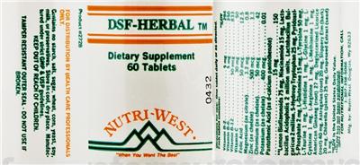 Label of DSF-Herbal