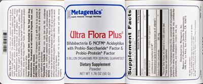 Label of Ultra Flora Plus