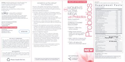 Label of Women's Ultra Mega With Probiotics