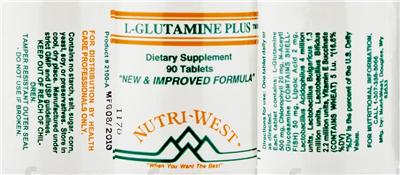 Label of L-Glutamine Plus