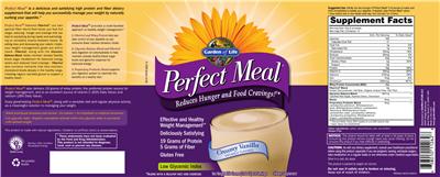 Label of Perfect Meal Creamy Vanilla