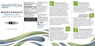 Label of Maintenance Probiotics With DDS-1