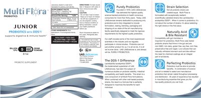Label of Junior Probiotics With DDS-1