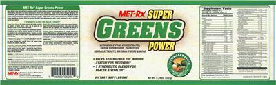 Label of Super Greens Power