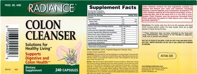 Label of Colon Cleanser