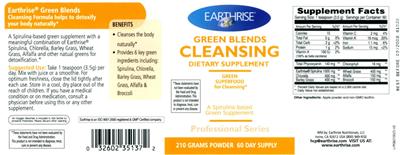 Label of Green Blends Cleansing Powder
