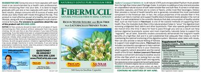 Label of Fibermucil