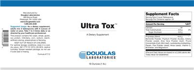 Label of Ultra Tox