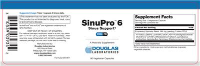 Label of SinuPro 6 Sinus Support
