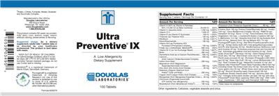 Label of Ultra Preventive IX