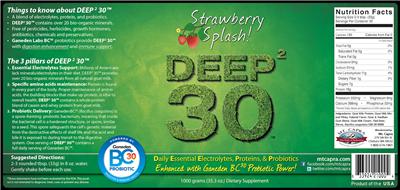 Label of Deep2 30 Strawberry Splash!