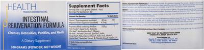 Label of Intestinal Rejuvenation Formula