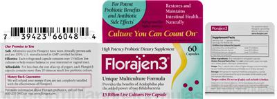 Label of Florajen3