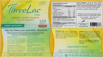 Label of ThreeLac Caps