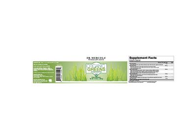 Label of Organic Greens