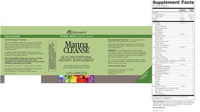 Label of Manna Cleanse