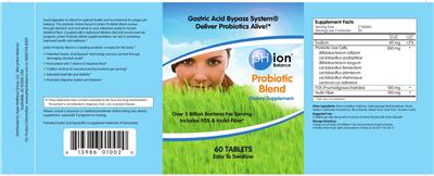 Label of Probiotic Blend