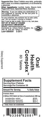 Label of Oral Health Complex