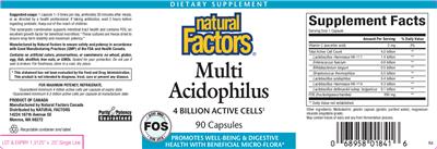 Label of Multi Acidophilus