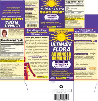 Label of Ultimate Flora Advanced Immunity