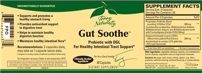 Label of Gut Soothe