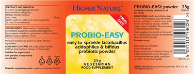 Label of Probio-Easy