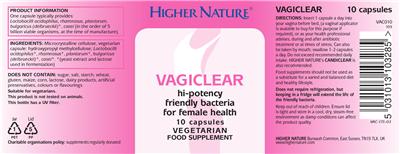 Label of Vagiclear