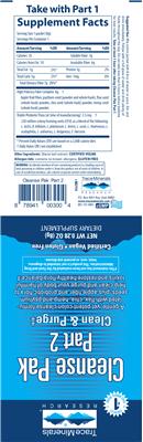 Label of Cleanse Pak Part 2