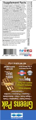 Label of Greens Pak Chocolate