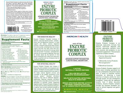 Label of Enzyme Probiotic Complex