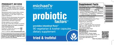 Label of Probiotic Factors