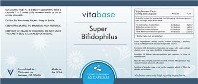 Label of Super Bifidophilus