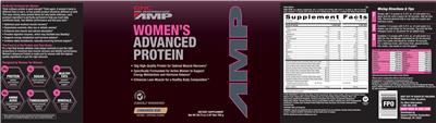 Label of Women's Advanced Protein Cinnamon Bun