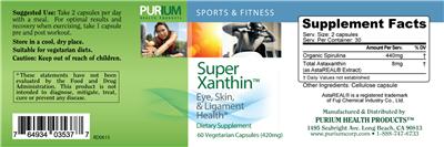 Label of Super Xanthin