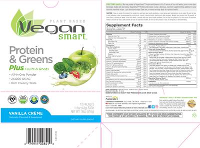 Label of Vegan Smart Vanilla Creme