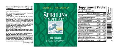 Label of Spirulina Multiple