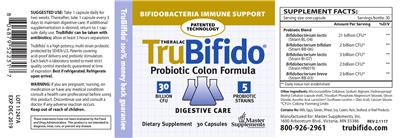 Label of Theralac TruBifido